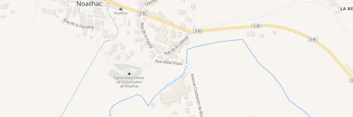 Plan du 8 Rue de l’Abbé Pistre à Noailhac