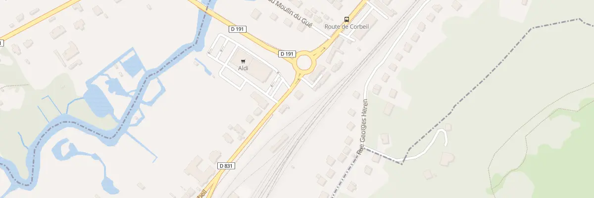 Plan du 50 Rte de Corbeil à Baulne