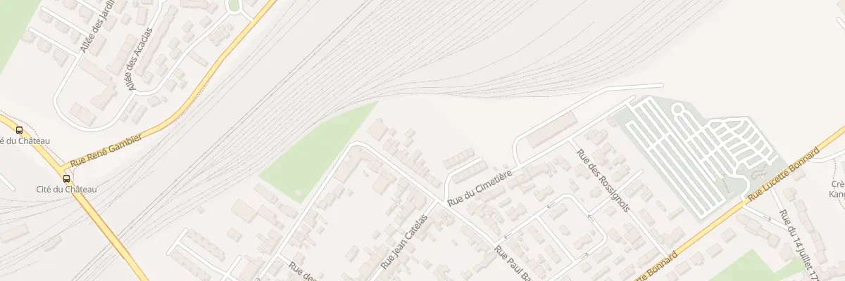 Plan du 9 Rue Paul Baroux à Longueau