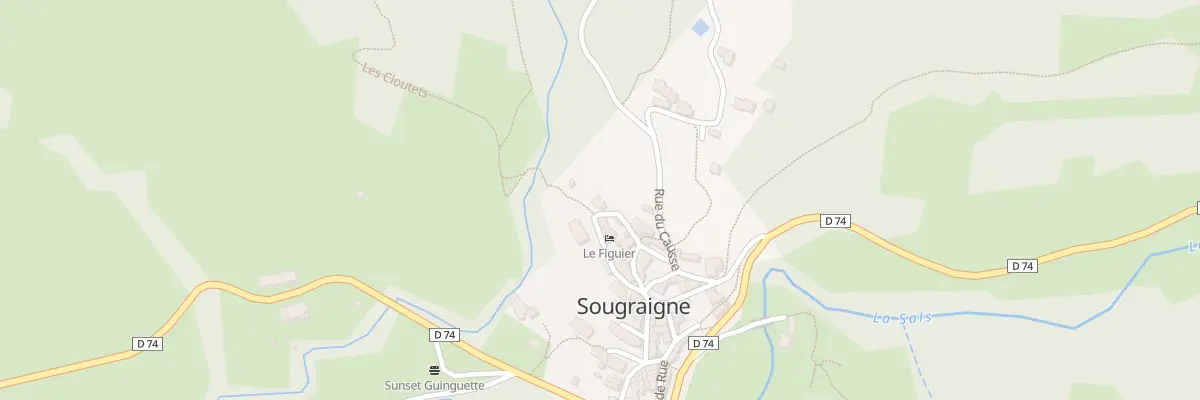Plan du 2 Le Village à Sougraigne