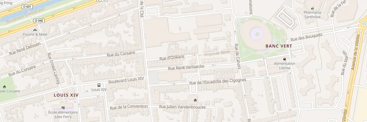 Plan du 29 Rue René Verheecke à Dunkerque