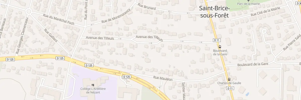 Plan du 31 Av des Tilleuls à Saint-Brice-sous-Forêt