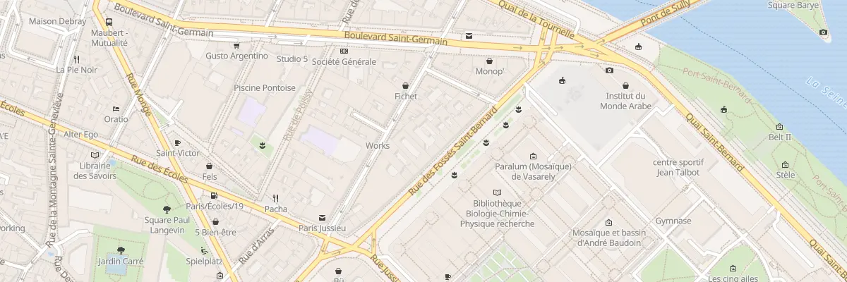 Plan du 26 Rue des Fossés Saint-Bernard à Paris 5e Arrondissement
