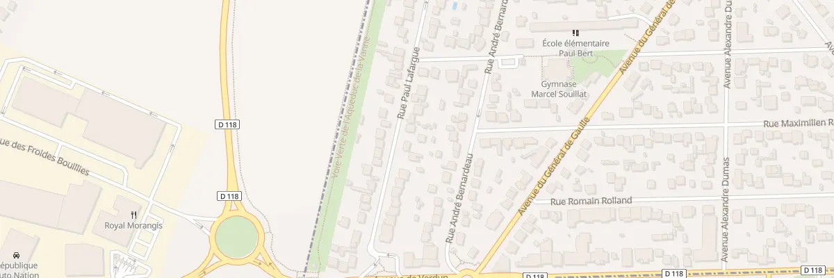 Plan du 70 Rue Paul Lafargue à Paray-Vieille-Poste