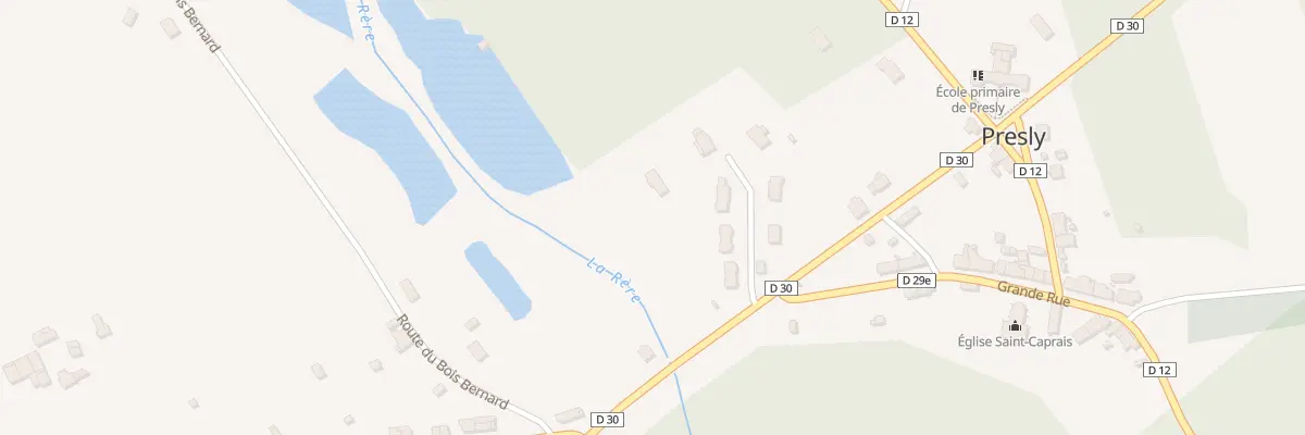 Plan du 8B Rte de Neuvy sur Barangeon à Presly
