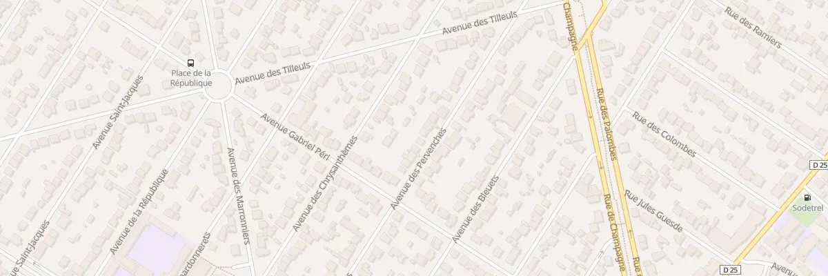 Plan du 45 Av des Pervenches à Savigny-sur-Orge