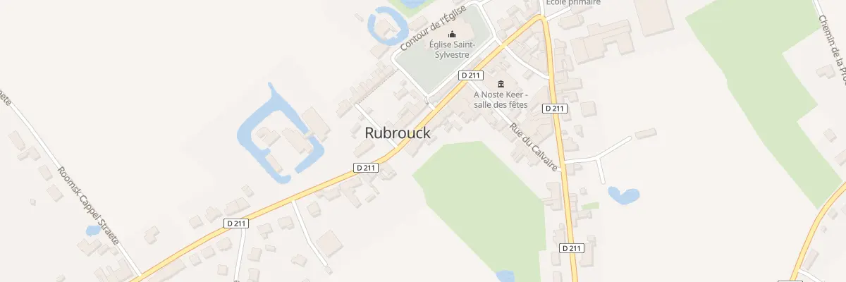 Plan du 183 Rte de Broxeele à Rubrouck