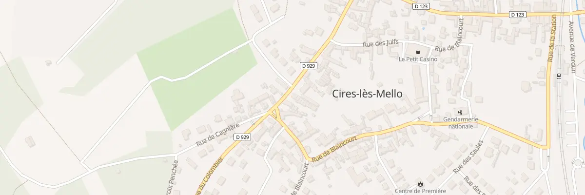Plan du 57 Rue du Colombier à Cires-lès-Mello