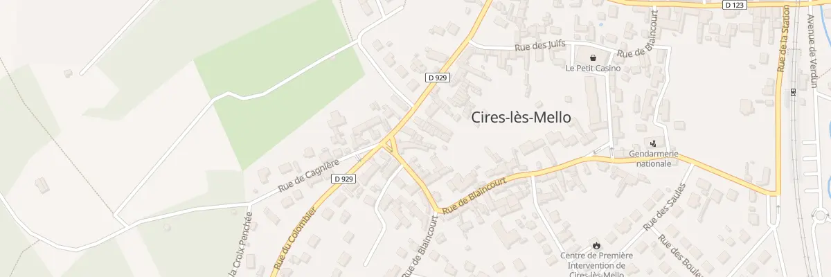 Plan du 59 Rue du Colombier à Cires-lès-Mello