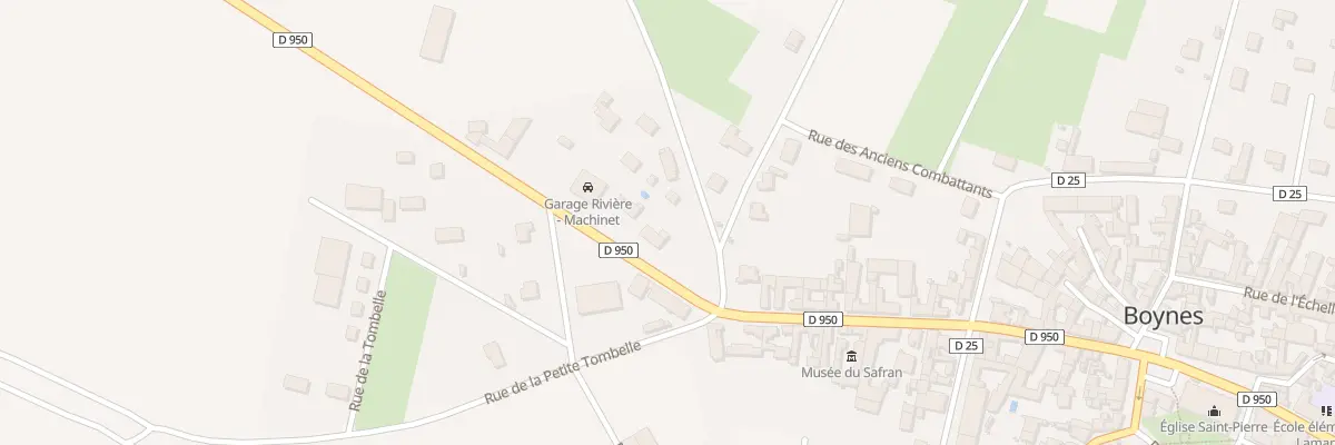Plan du 34 Rte de Pithiviers à Boynes