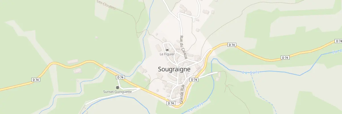 Plan du 7 Le Village à Sougraigne