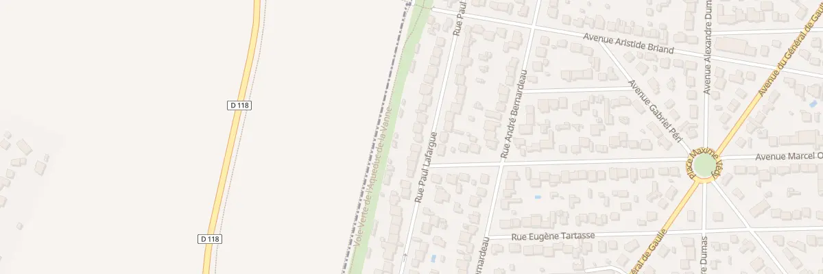 Plan du 127 Rue Paul Lafargue à Paray-Vieille-Poste