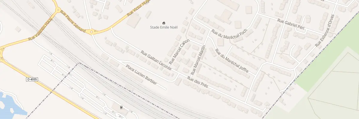 Plan du 4 Rue Marcel Capon à Longueau