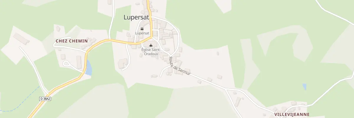 Plan du 5 Rte de Sermur à Lupersat