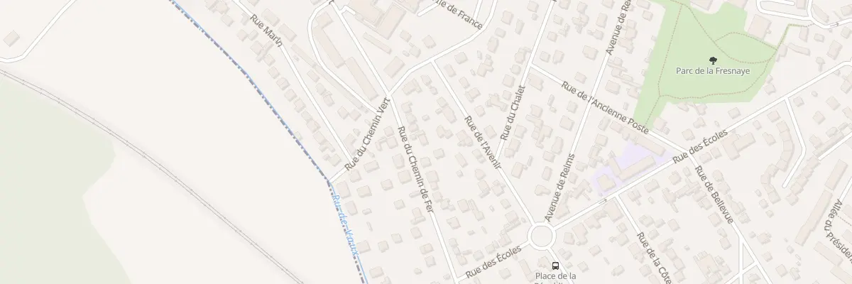 Plan du 66 Rue du Chemin de Fer à Ézanville
