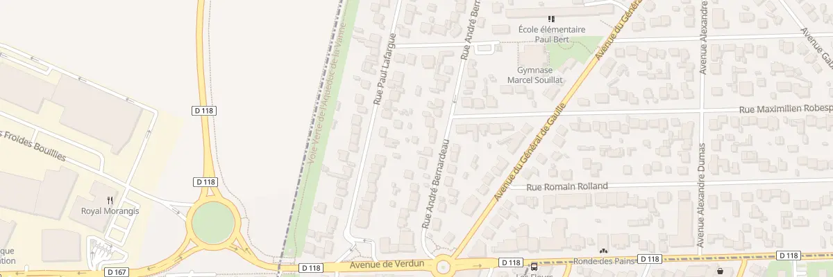 Plan du 23 Rue André Bernardeau à Paray-Vieille-Poste
