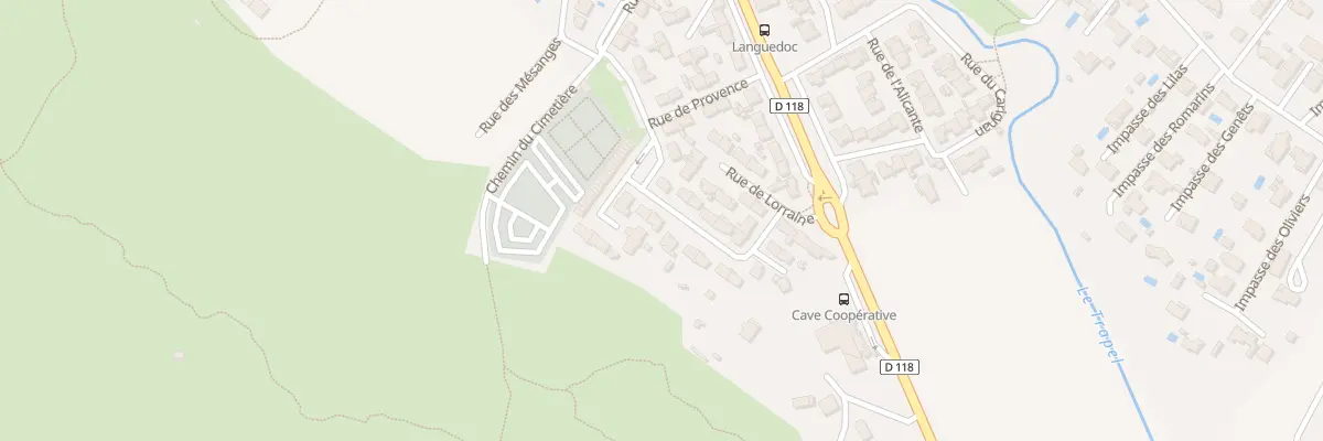 Plan du 13 Rue du Limousin à Villegailhenc
