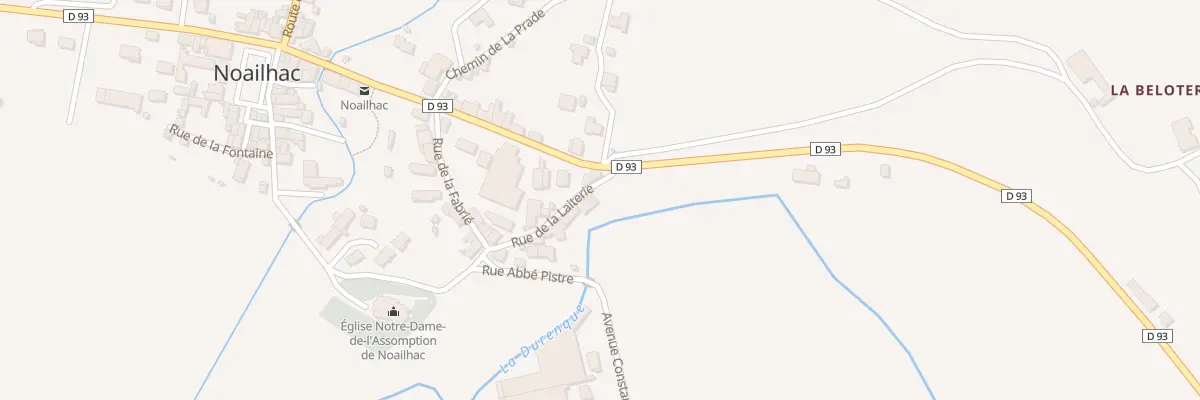 Plan du 9 Rue de la Laiterie à Noailhac