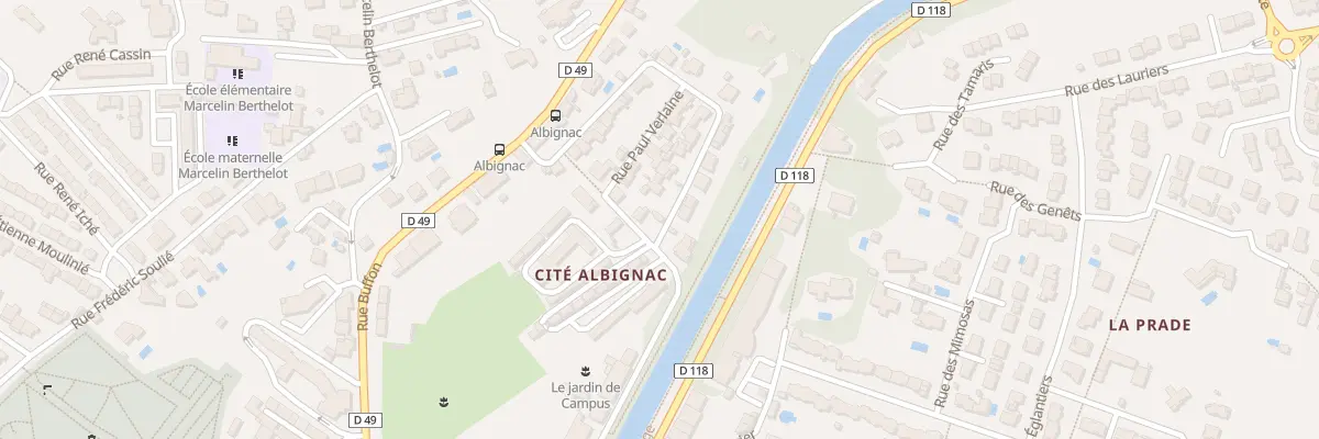 Plan du 3 Rue Anatole France à Carcassonne