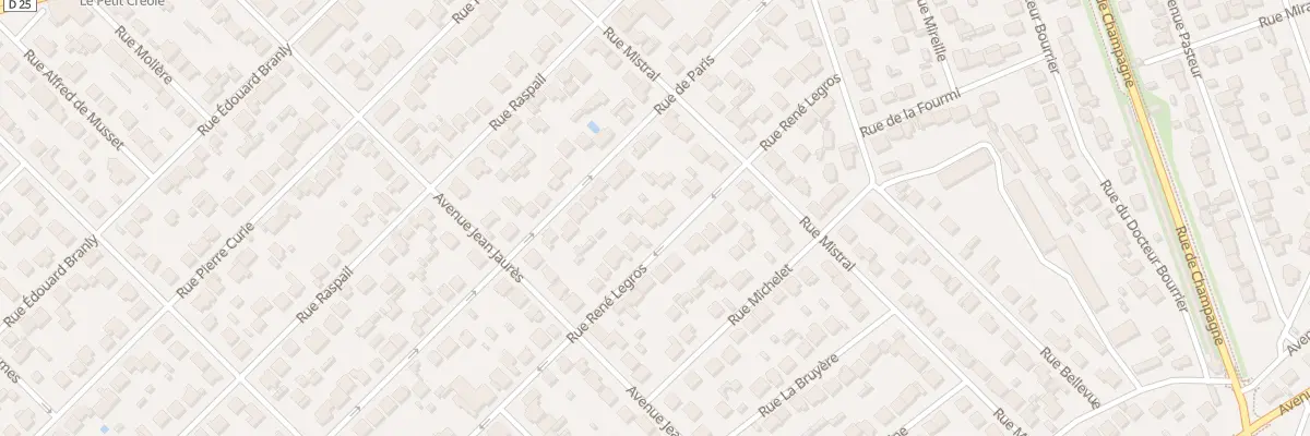 Plan du 109 Rue Rene Legros à Savigny-sur-Orge