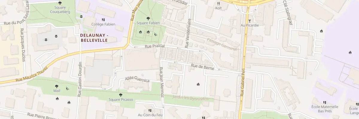Plan du 2 Pas Georges Picot à Saint-Denis