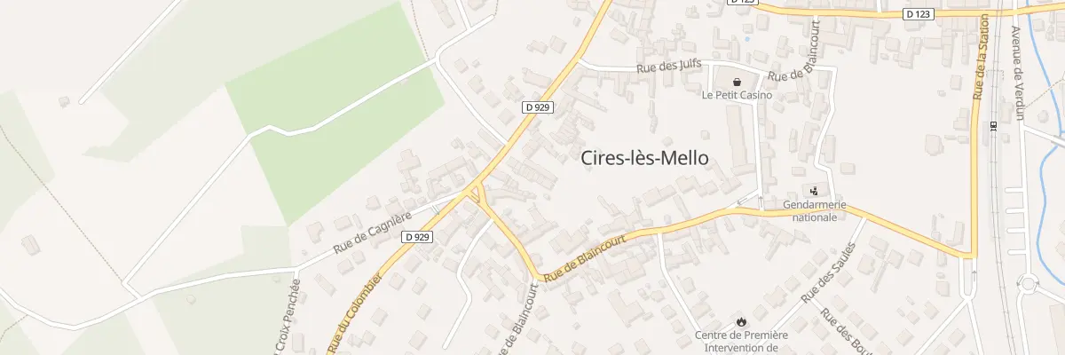 Plan du 59 Rue du Colombier à Cires-lès-Mello