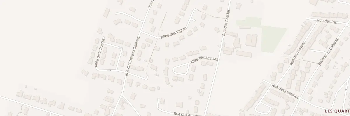 Plan du 9 All des Acacias à Trouy
