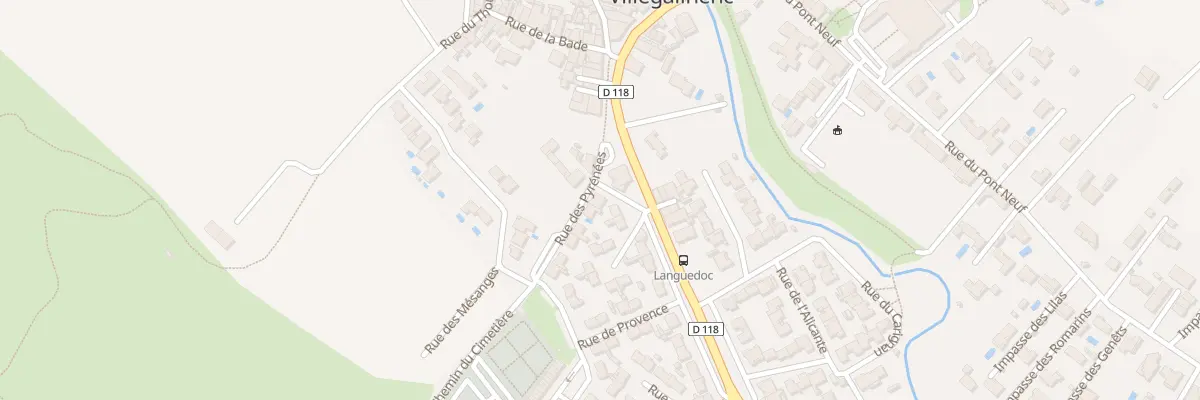 Plan du 1 Rue des Pyrénées à Villegailhenc