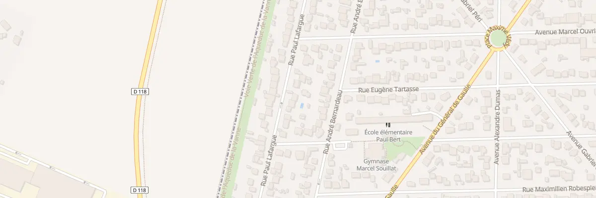 Plan du 94 Rue Paul Lafargue à Paray-Vieille-Poste
