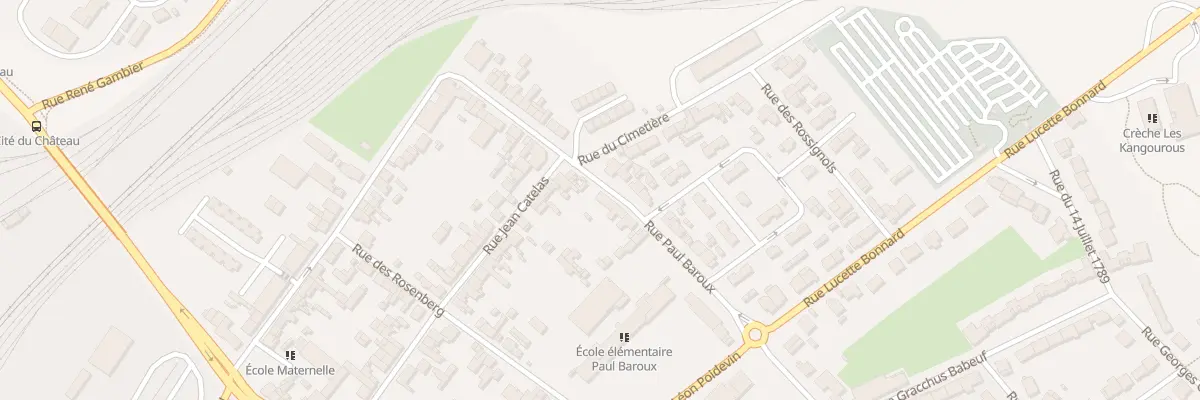 Plan du 14B Rue Paul Baroux à Longueau