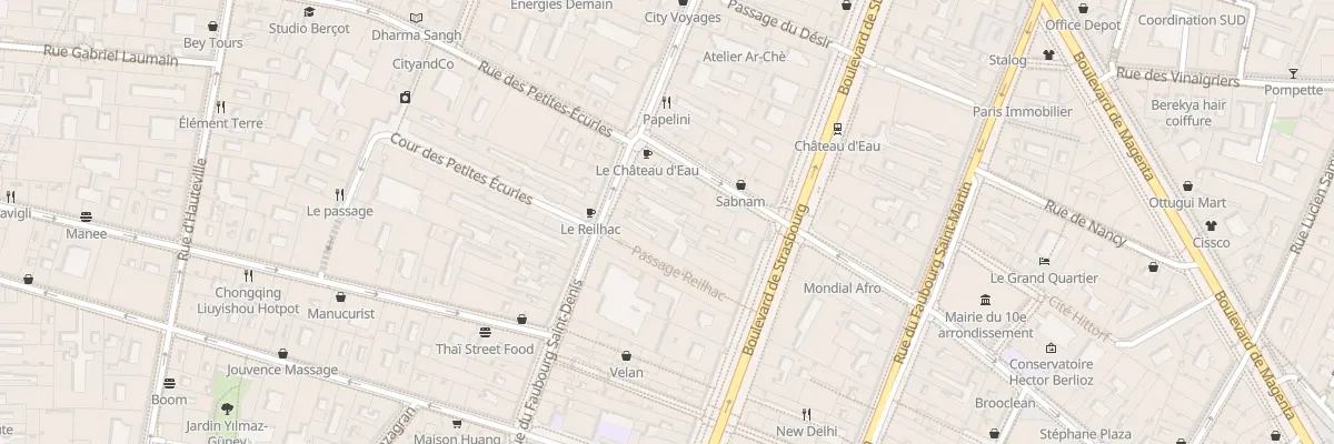Plan du 60 Rue du Faubourg Saint-Denis à Paris 10e Arrondissement
