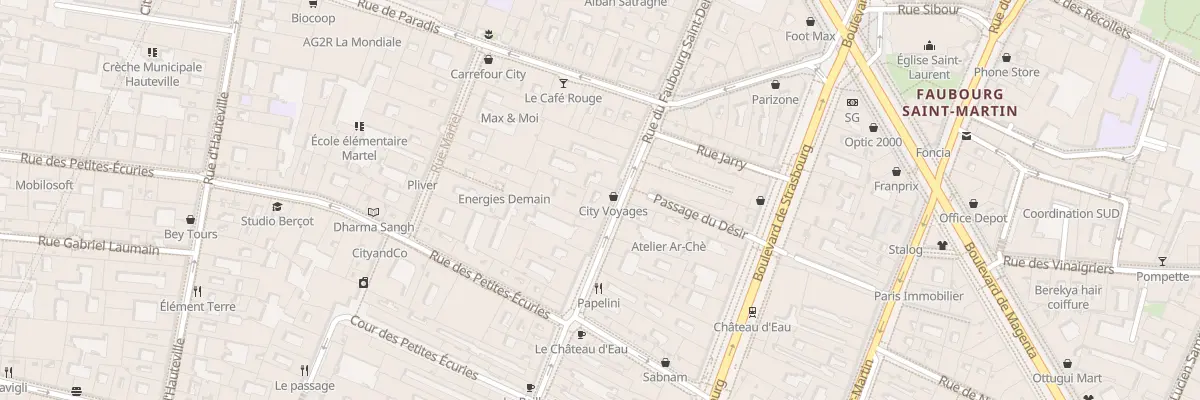 Plan du 85 Rue du Faubourg Saint-Denis à Paris 10e Arrondissement