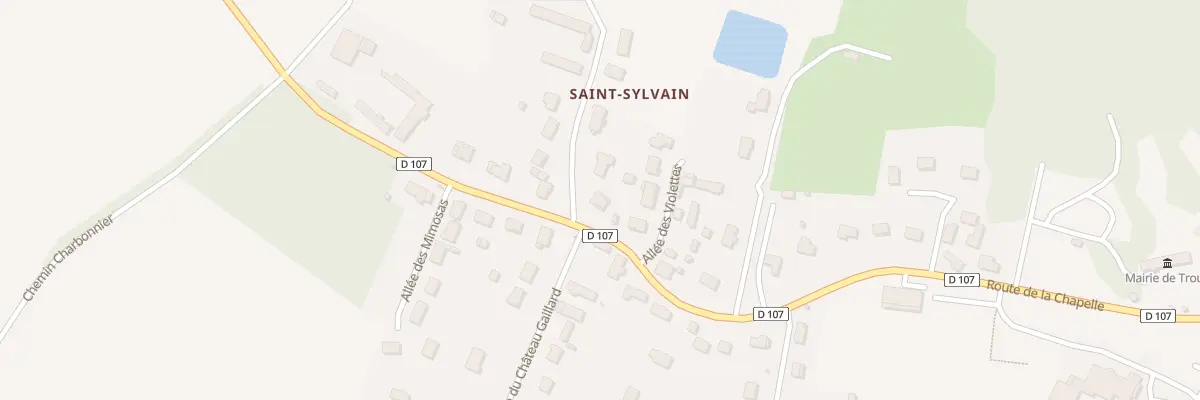 Plan du 26B Rte de la Chapelle à Trouy