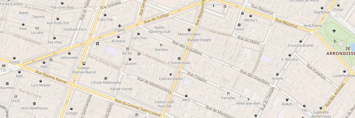 Plan du 81 Rue Beaubourg à Paris 3e Arrondissement