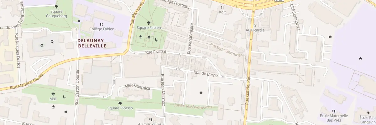 Plan du 5 Pas Jules Siegfried à Saint-Denis