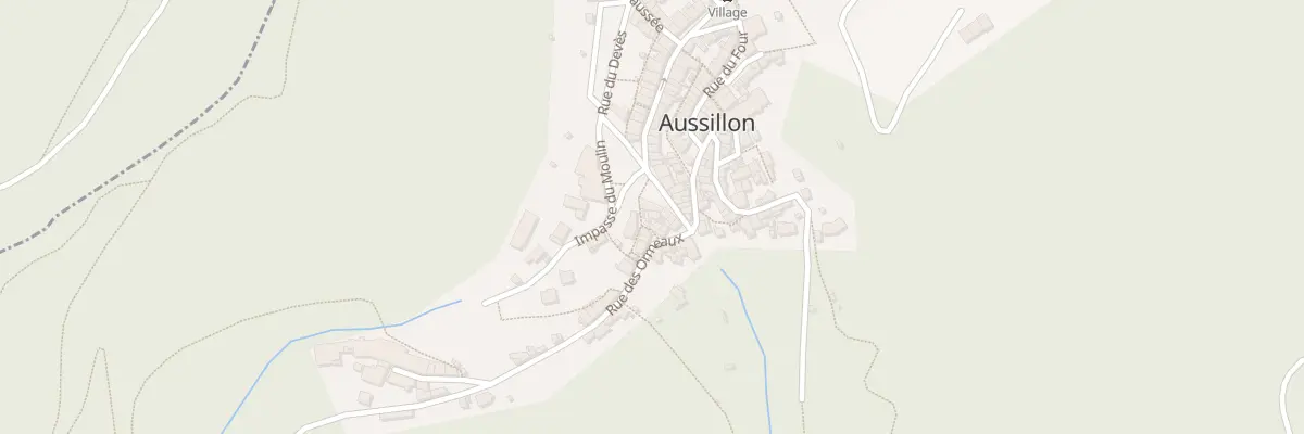 Plan du 3 Rue du Théron à Aussillon