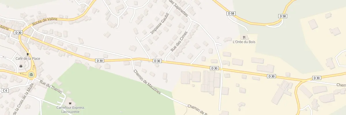 Plan du 47 Rue du Sidobre à Lacrouzette