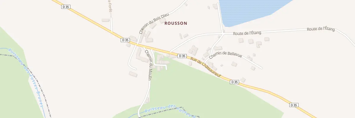 Plan du 1 Rue de Chateauneuf à Saint-Loup-des-Chaumes