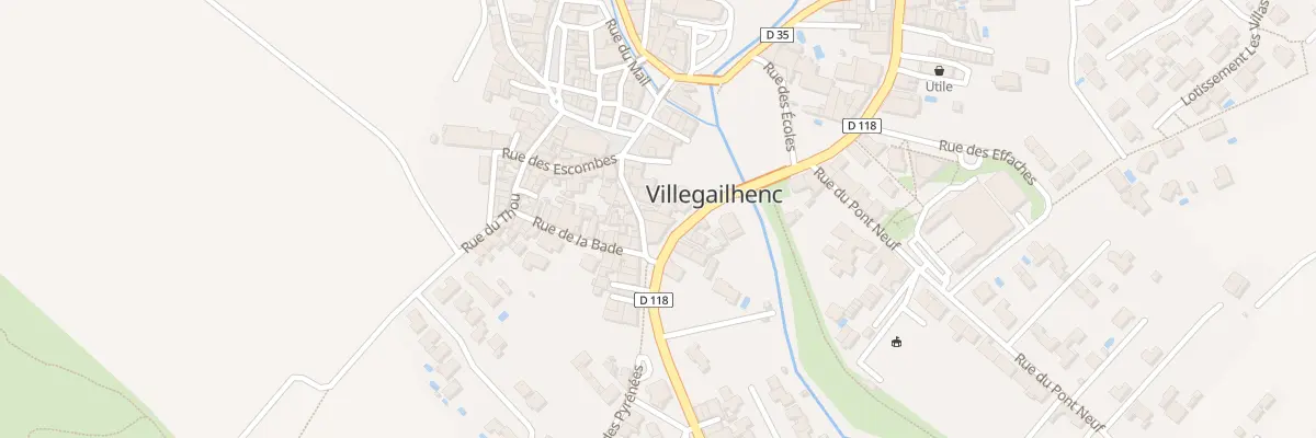 Plan du 11 Gr Grand’ Rue à Villegailhenc