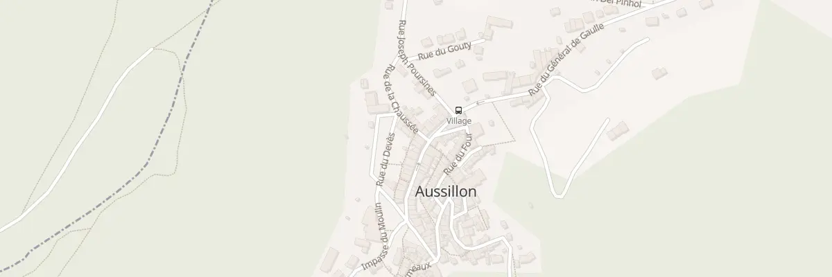 Plan du 1 Rue de la Chaussée à Aussillon