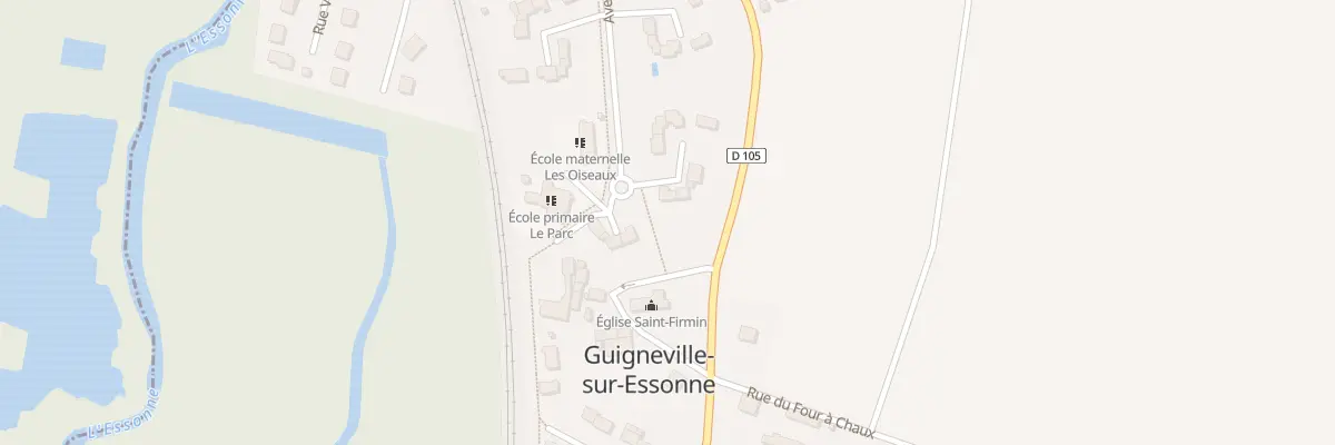 Plan du 1 All de la Plaine à Guigneville-sur-Essonne