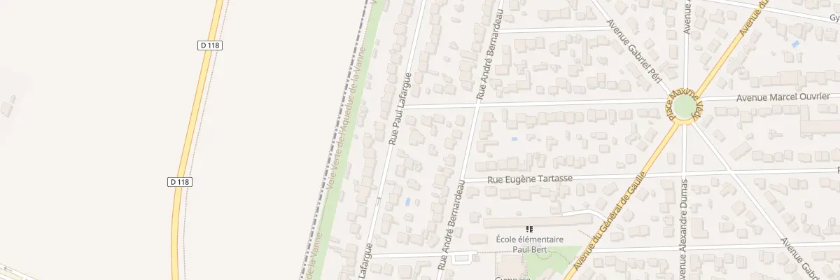 Plan du 104 Rue Paul Lafargue à Paray-Vieille-Poste
