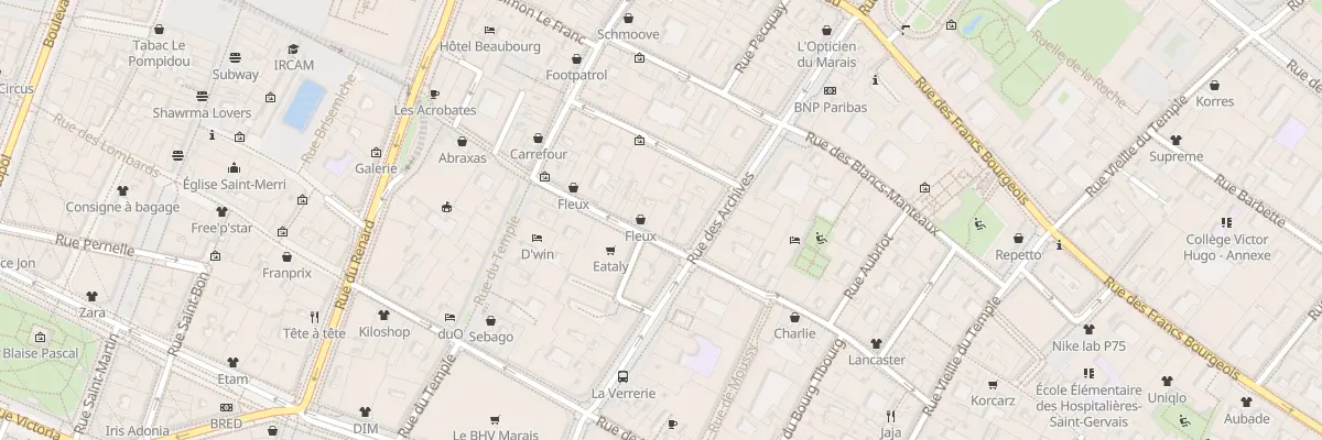 Plan du 38 Rue Sainte Croix Bretonnerie à Paris 4e Arrondissement