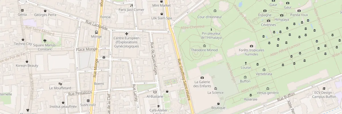 Plan du 53 Rue Geoffroy-Saint-Hilaire à Paris 5e Arrondissement