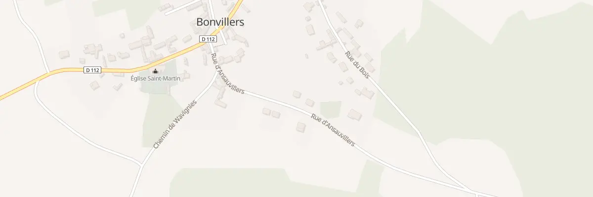 Plan du 13 Rue d’Ansauvillers à Bonvillers