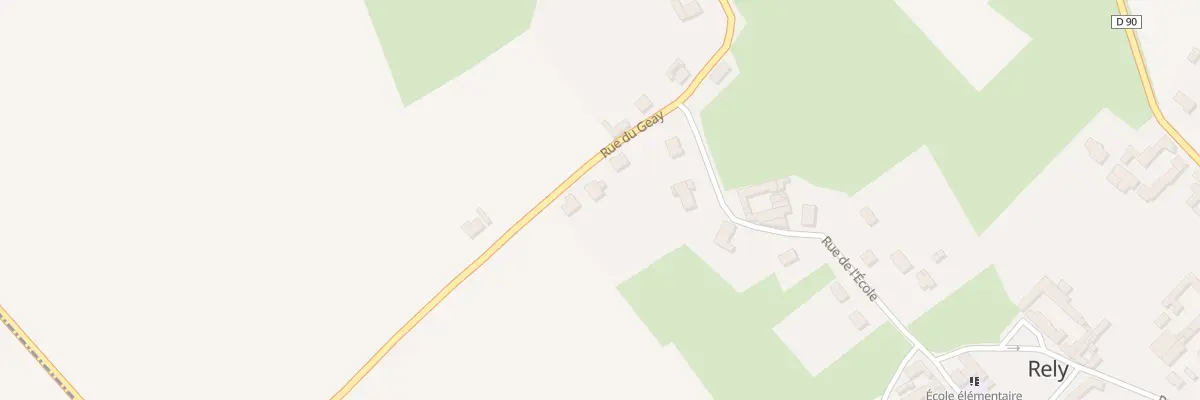 Plan du 8 Rue de Geay à Rely