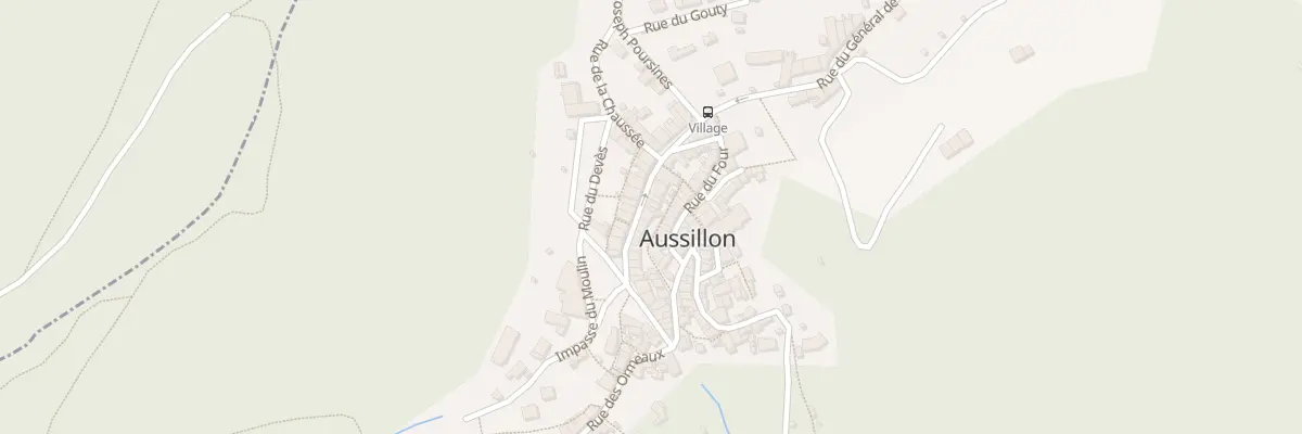 Plan du 25 Rue du Gal de Gaulle à Aussillon