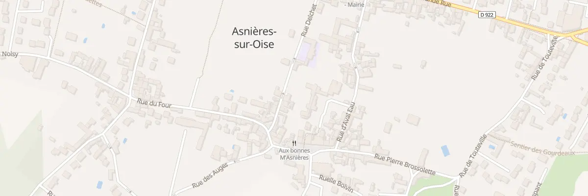 Plan du 7 Rue Delchet à Asnières-sur-Oise