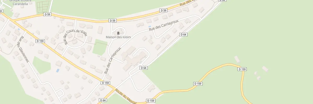 Plan du 6 Rue des Carrieyroux à Crandelles