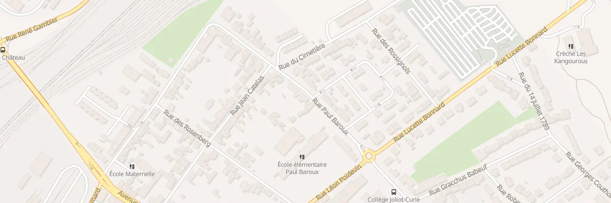Plan du 18 Rue Paul Baroux à Longueau
